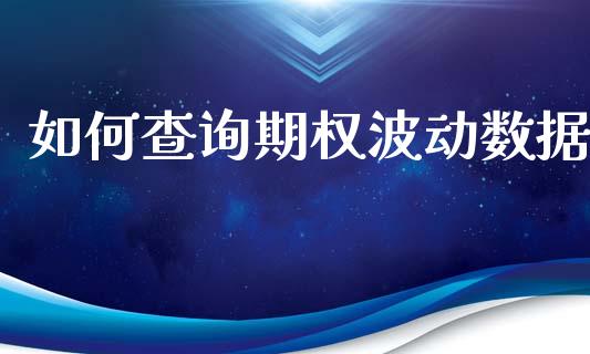 如何查询期权波动数据_https://wap.sdxiaoxijinshu.com_金融_第1张