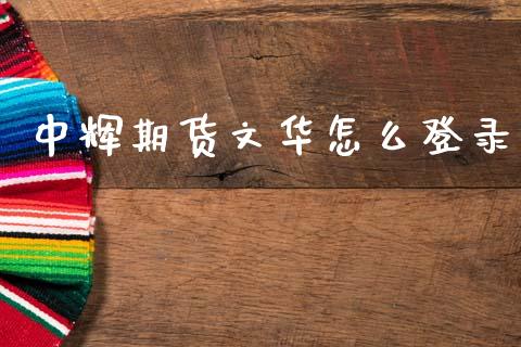 中辉期货文华怎么登录_https://wap.sdxiaoxijinshu.com_期货_第1张