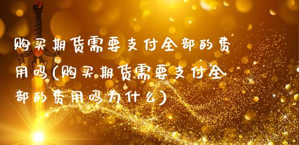 购买期货需要支付全部的费用吗(购买期货需要支付全部的费用吗为什么)_https://wap.sdxiaoxijinshu.com_理财_第1张