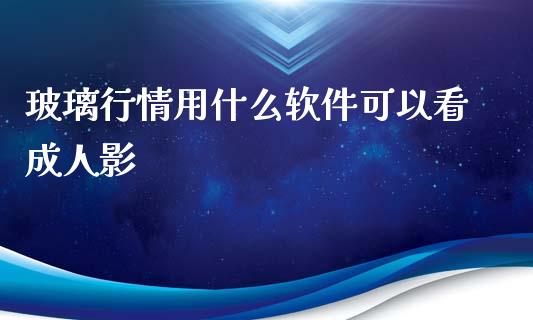 玻璃行情用什么软件可以看成人影_https://wap.sdxiaoxijinshu.com_期货_第1张