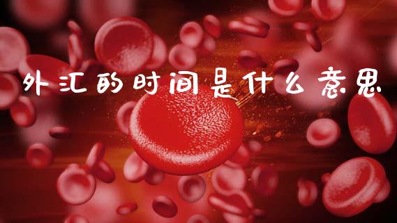 外汇的时间是什么意思_https://wap.sdxiaoxijinshu.com_财经_第1张