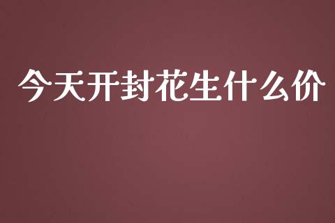 今天开封花生什么价_https://wap.sdxiaoxijinshu.com_理财_第1张