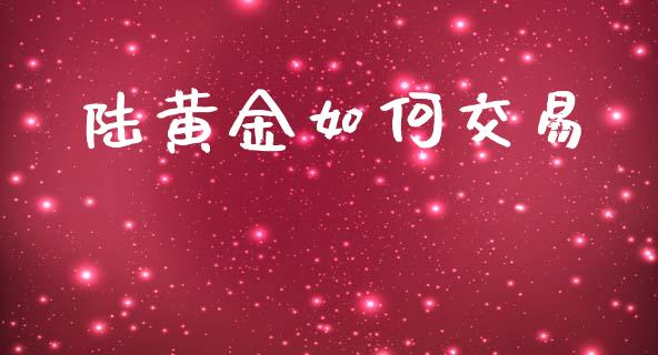 陆黄金如何交易_https://wap.sdxiaoxijinshu.com_财经_第1张