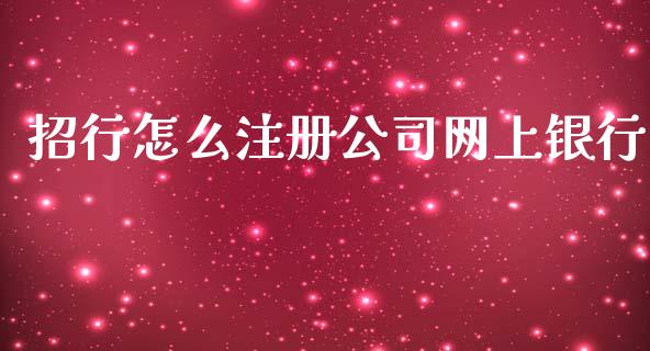 招行怎么注册公司网上银行_https://wap.sdxiaoxijinshu.com_金融_第1张