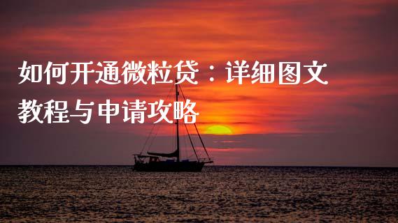 如何开通微粒贷：详细图文教程与申请攻略_https://wap.sdxiaoxijinshu.com_金融_第1张