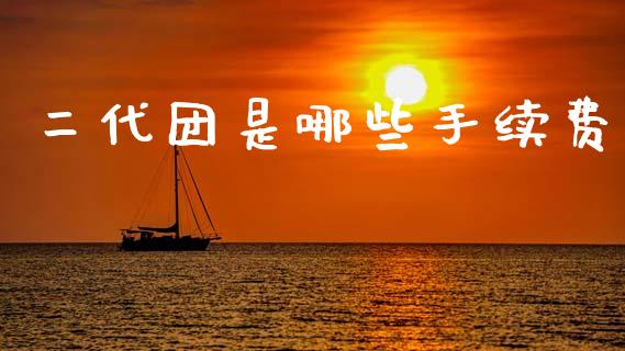 二代团是哪些手续费_https://wap.sdxiaoxijinshu.com_财经_第1张