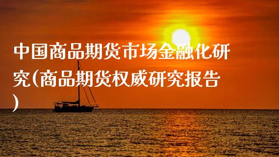 中国商品期货市场金融化研究(商品期货权威研究报告)_https://wap.sdxiaoxijinshu.com_财经_第1张