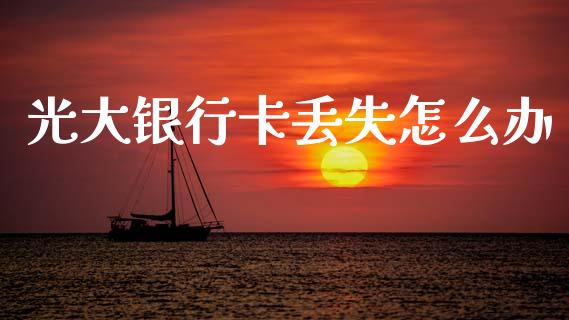光大银行卡丢失怎么办_https://wap.sdxiaoxijinshu.com_金融_第1张