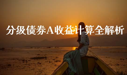 分级债券A收益计算全解析_https://wap.sdxiaoxijinshu.com_财经_第1张