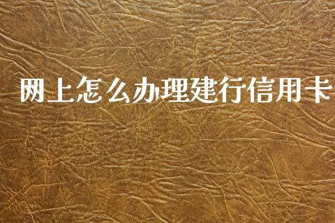 网上怎么办理建行信用卡_https://wap.sdxiaoxijinshu.com_金融_第1张