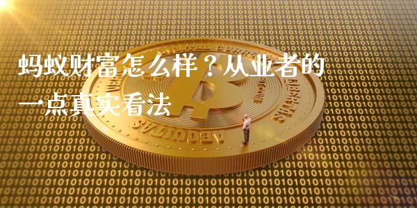 蚂蚁财富怎么样？从业者的一点真实看法_https://wap.sdxiaoxijinshu.com_金融_第1张