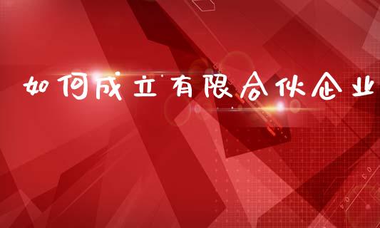 如何成立有限合伙企业_https://wap.sdxiaoxijinshu.com_理财_第1张