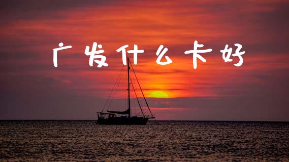 广发什么卡好_https://wap.sdxiaoxijinshu.com_金融_第1张