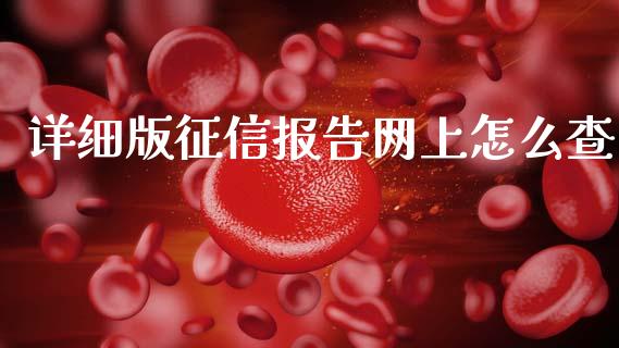 详细版征信报告网上怎么查_https://wap.sdxiaoxijinshu.com_金融_第1张
