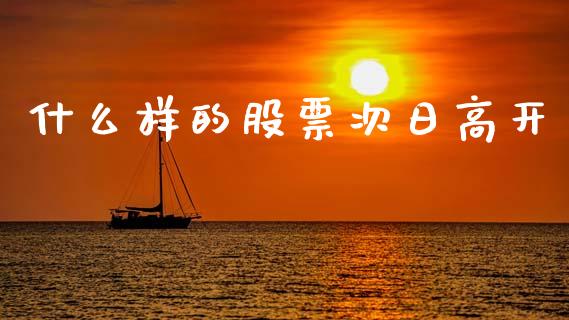 什么样的股票次日高开_https://wap.sdxiaoxijinshu.com_财经_第1张