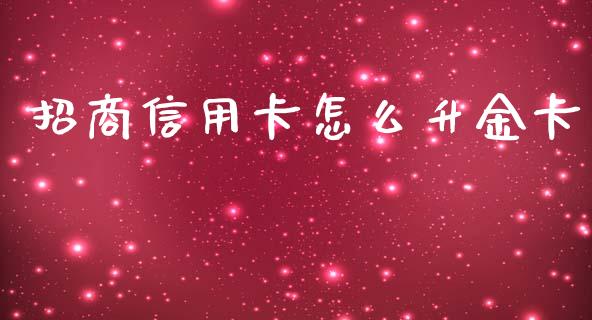 招商信用卡怎么升金卡_https://wap.sdxiaoxijinshu.com_金融_第1张