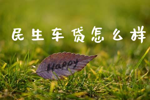 民生车贷怎么样_https://wap.sdxiaoxijinshu.com_理财_第1张