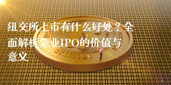 纽交所上市有什么好处？全面解析企业IPO的价值与意义_https://wap.sdxiaoxijinshu.com_财经_第1张