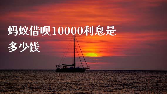 蚂蚁借呗10000利息是多少钱_https://wap.sdxiaoxijinshu.com_理财_第1张