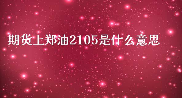 期货上郑油2105是什么意思_https://wap.sdxiaoxijinshu.com_期货_第1张
