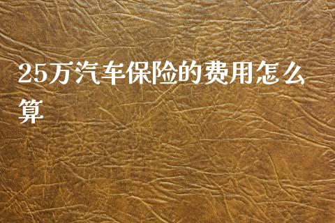 25万汽车保险的费用怎么算_理财_第1张_金融万问站 25万汽车保险的费用怎么算_https://wap.sdxiaoxijinshu.com_理财_第1张