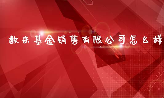数米基金销售有限公司怎么样_https://wap.sdxiaoxijinshu.com_财经_第1张