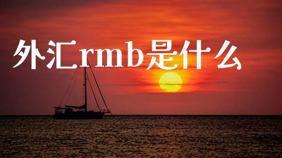外汇rmb是什么_https://wap.sdxiaoxijinshu.com_财经_第1张
