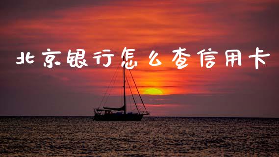 北京银行怎么查信用卡_https://wap.sdxiaoxijinshu.com_金融_第1张