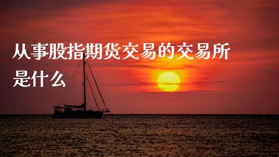 从事股指期货交易的交易所是什么_https://wap.sdxiaoxijinshu.com_期货_第1张