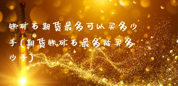 铁矿石期货最多可以买多少手(期货铁矿石最多能买多少手)_https://wap.sdxiaoxijinshu.com_财经_第1张