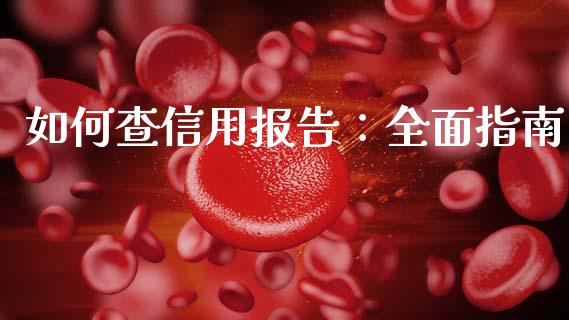 如何查信用报告:全面指南_金融_第1张_金融万问站 如何查信用报告:全面指南_https://wap.sdxiaoxijinshu.com_金融_第1张