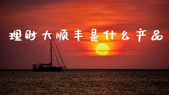 理财大顺丰是什么产品_https://wap.sdxiaoxijinshu.com_理财_第1张