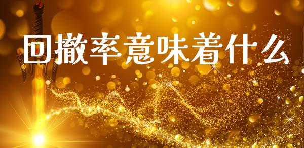 回撤率意味着什么_https://wap.sdxiaoxijinshu.com_金融_第1张