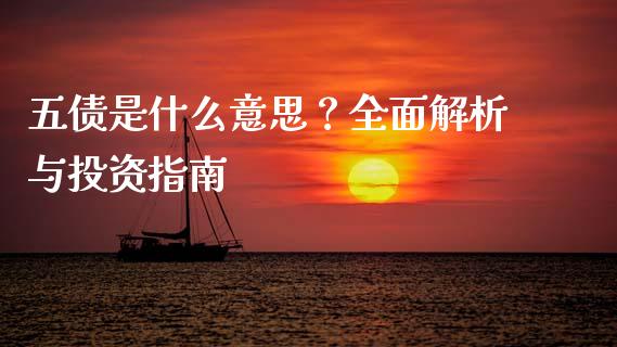五债是什么意思？全面解析与投资指南_https://wap.sdxiaoxijinshu.com_金融_第1张