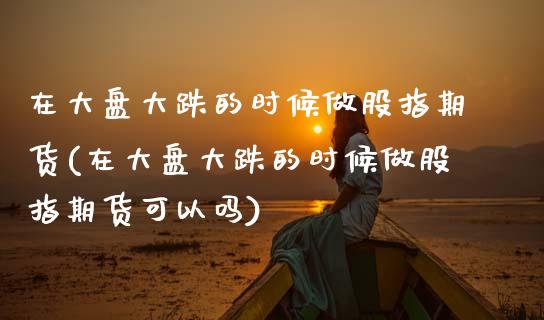 在大盘大跌的时候做股指期货(在大盘大跌的时候做股指期货可以吗)_https://wap.sdxiaoxijinshu.com_金融_第1张
