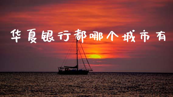 华夏银行都哪个城市有_https://wap.sdxiaoxijinshu.com_理财_第1张