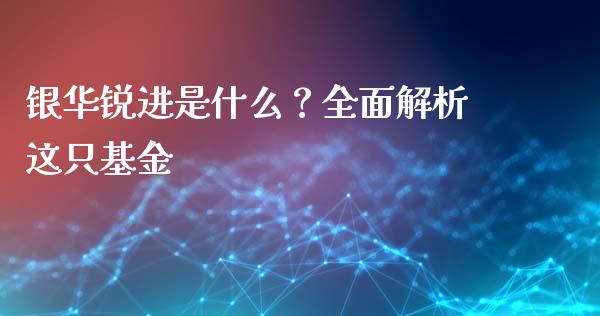 银华锐进是什么？全面解析这只基金_https://wap.sdxiaoxijinshu.com_金融_第1张