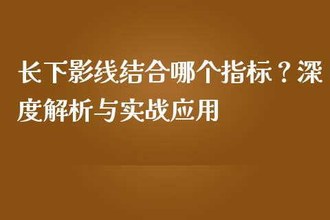 长下影线结合哪个指标？深度解析与实战应用_https://wap.sdxiaoxijinshu.com_财经_第1张