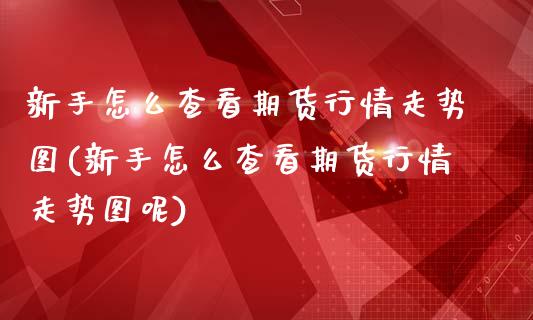 新手怎么查看期货行情走势图(新手怎么查看期货行情走势图呢)_https://wap.sdxiaoxijinshu.com_金融_第1张