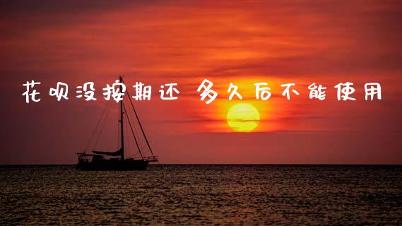 花呗没按期还 多久后不能使用_https://wap.sdxiaoxijinshu.com_理财_第1张