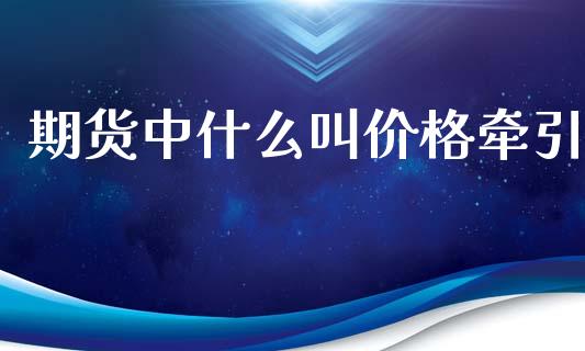 期货中什么叫价格牵引_https://wap.sdxiaoxijinshu.com_期货_第1张