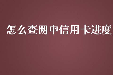 怎么查网申信用卡进度_https://wap.sdxiaoxijinshu.com_财经_第1张