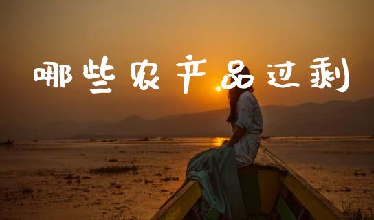 哪些农产品过剩_https://wap.sdxiaoxijinshu.com_期货_第1张