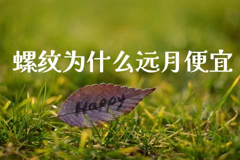 螺纹为什么远月便宜_https://wap.sdxiaoxijinshu.com_理财_第1张