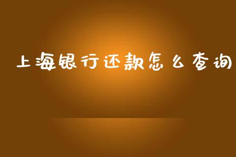 上海银行还款怎么查询_https://wap.sdxiaoxijinshu.com_金融_第1张