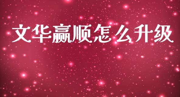 文华赢顺怎么升级_https://wap.sdxiaoxijinshu.com_理财_第1张