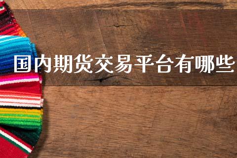 国内期货交易平台有哪些_https://wap.sdxiaoxijinshu.com_财经_第1张