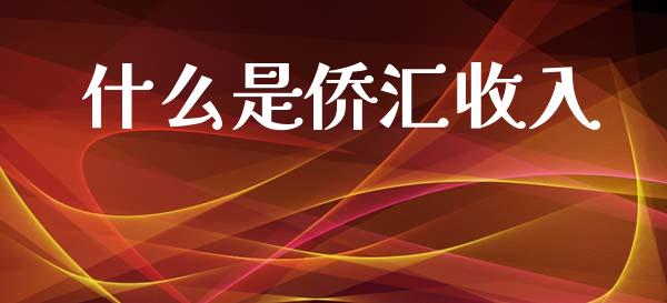 什么是侨汇收入_https://wap.sdxiaoxijinshu.com_财经_第1张