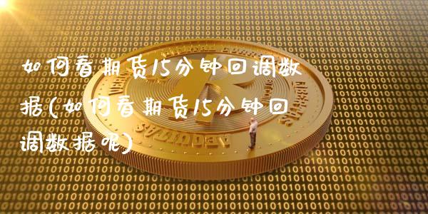 如何看期货15分钟回调数据(如何看期货15分钟回调数据呢)_https://wap.sdxiaoxijinshu.com_理财_第1张