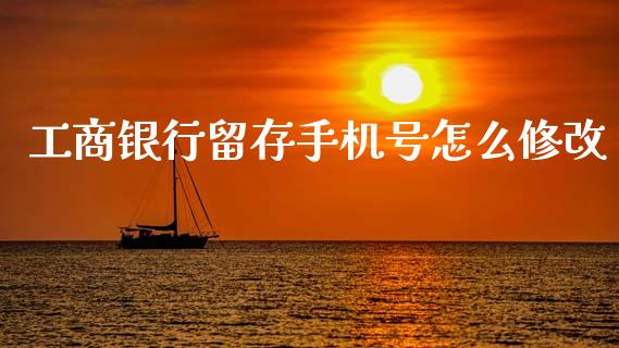 工商银行留存手机号怎么修改_https://wap.sdxiaoxijinshu.com_金融_第1张